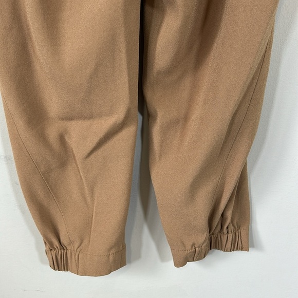 Aritzia Babaton Dexter Pull On Jogger Ankle Length Tuxedo Pant Camel Tan Sz M - Picture 9 of 14